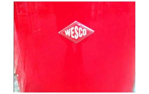 STANDMÜLLEIMER <WELCO> 50L ROT M. FUßPEDAL