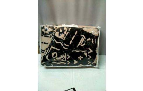 TAGES-WENDE-DECKE MUSTER SCHWRZ. WEISS