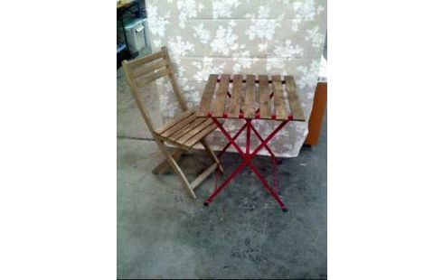 TUINTAFEL, , STOEL, , HOUT