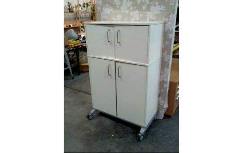 SCHRANK A.R. HOLZ WEISS 4-TÜR.