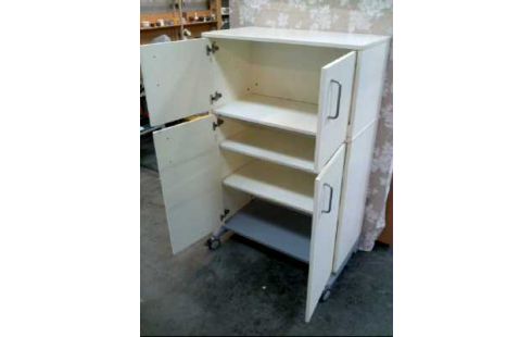 SCHRANK A.R. HOLZ WEISS 4-TÜR.