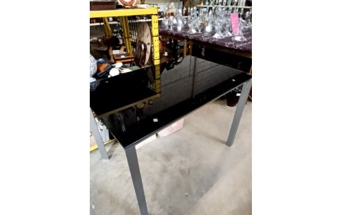 TABLE VERRE NOIR