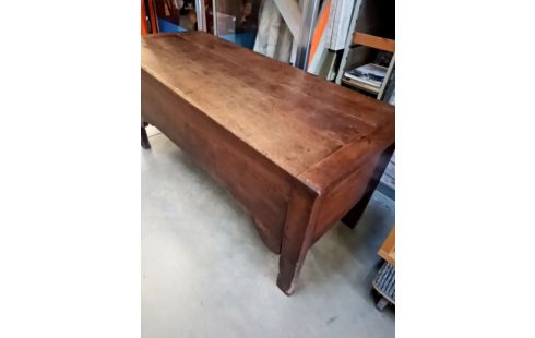 COFFRE PÉTRIN BOIS ANCIEN