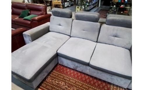 CANAPE D'ANGLE GRIS CONVERTIBLE