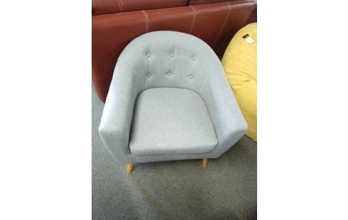 FAUTEUIL MODERNE TISSU GRIS