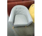 FAUTEUIL MODERNE TISSU GRIS