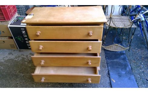 COMMODE ANCIENNE 4 TIROIRS