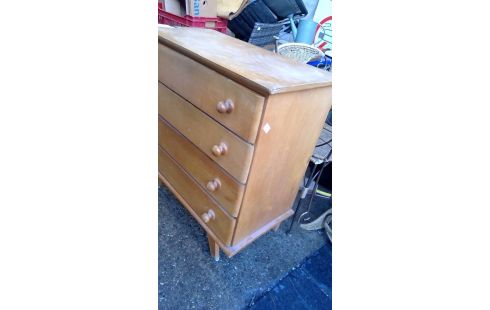 COMMODE ANCIENNE 4 TIROIRS