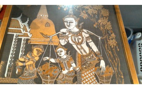 PINTURA SOBRE SEDA ORIENTAL