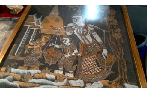 PINTURA SOBRE SEDA ORIENTAL