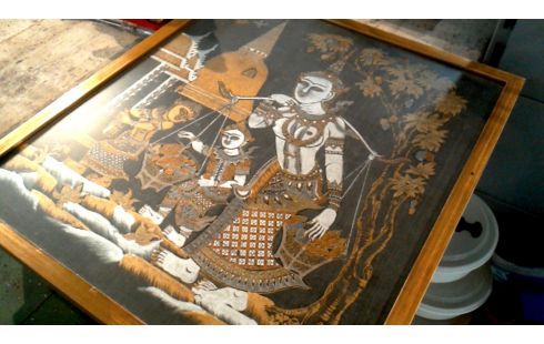 PINTURA SOBRE SEDA ORIENTAL