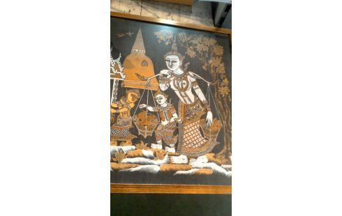 PINTURA SOBRE SEDA ORIENTAL