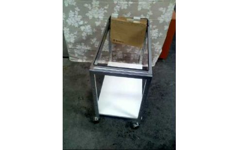 ROLLWAGEN FÜR AKTEN WEIß/ GRAU