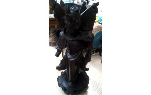 ESTATUA CHINO MADERA DE ROSAL