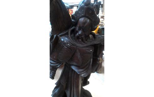 ESTATUA CHINO MADERA DE ROSAL