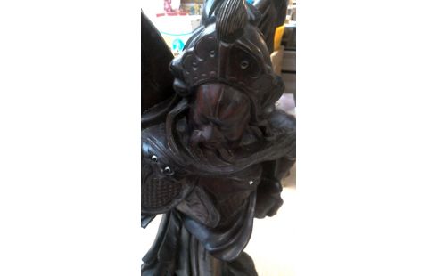 ESTATUA CHINO MADERA DE ROSAL