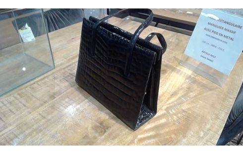 SAC A MAIN CUIR  CROCODILE