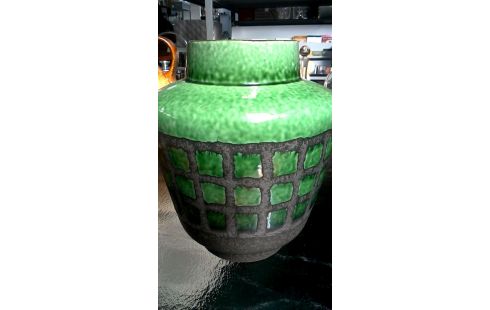 VASE VINTAGE VERTE GRIS