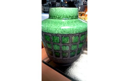 VASE VINTAGE VERTE GRIS
