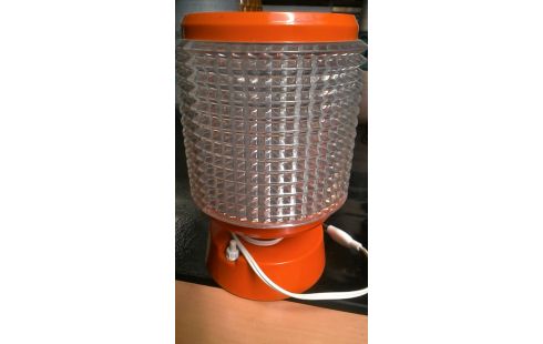 LAMPADAIRE VINTAGE ORANGE PLASTIQUE