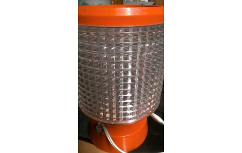 LAMPADAIRE VINTAGE ORANGE PLASTIQUE