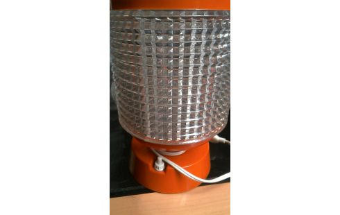 LAMPADAIRE VINTAGE ORANGE PLASTIQUE