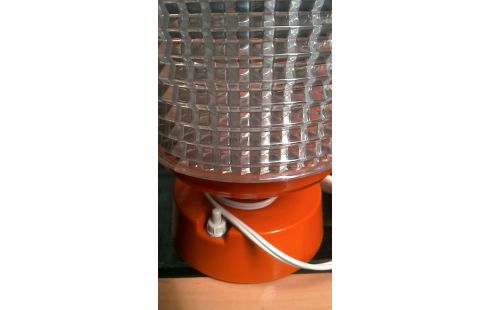 LAMPADAIRE VINTAGE ORANGE PLASTIQUE