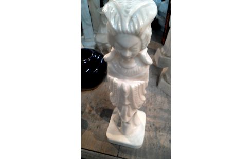 ESTATUA MUJER ALABASTRO ORIENTAL