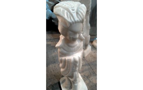 ESTATUA MUJER ALABASTRO ORIENTAL
