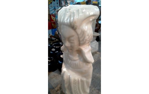 ESTATUA MUJER ALABASTRO ORIENTAL