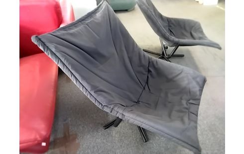 FAUTEUIL pivotant tissu gris FAUTEUIL PIVOTANT TISSU GRIS