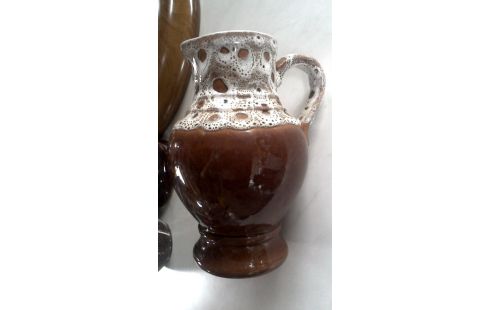 AMPHORE BRUN MET BLANCHE VINTAGE