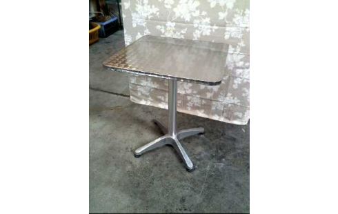 BISTROTISCH METALL SILBERFARBEN