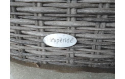 SALON DE JARDIN HESPERIDE BANQUETTE FAUTEUILS TABLE