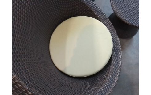 SALON DE JARDIN FAUTEUILS COQUILLES + TABLE