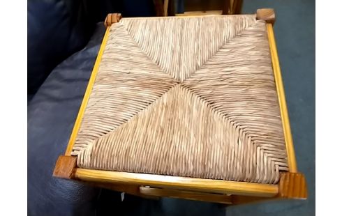 TABOURET DE BAR PIN PAILLE