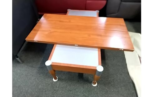 TABLE BASSE HETRE ABATTANTS