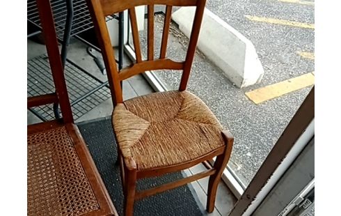 CHAISE BOIS CANÉE