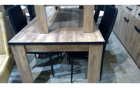 SALLE A MANGER MODERNE TABLE+ 6CH+DRES+VITR