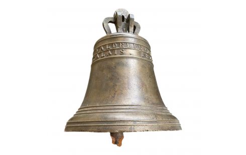 KERKKLOK CALAIS BRONS/A.VALDELIEVRE/H50CMB44/MET SOKKEL H100CM/1847