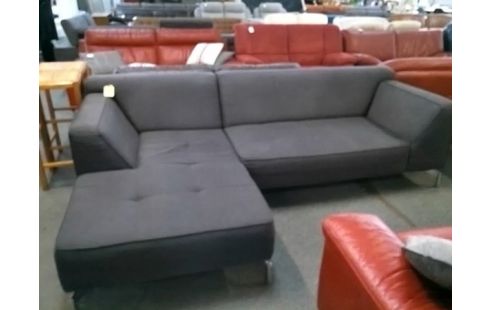 CANAPE D'ANGLE TISSU GRIS (QLQS TACHES)