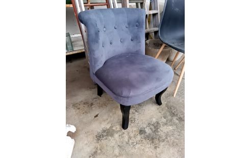 SIEGE BAS TISSU GRIS