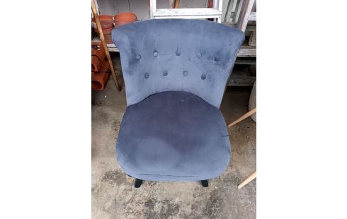 SIEGE BAS TISSU GRIS