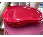 ASSIETTE Pm plastiques rouges lot