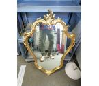 MIROIR DORE STYLE ROCAILLE