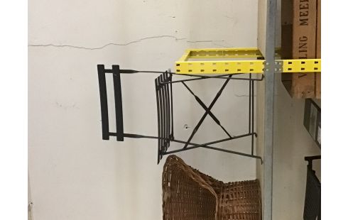 CHAISE DE JARDIN NOIR PLIANTE