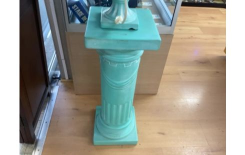 COLONNE BLEUE + LAMPE