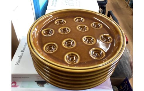 ASSIETTE ESCARGOT LOT DE 6