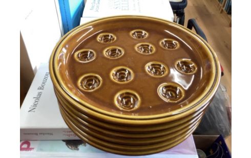 ASSIETTE ESCARGOT LOT DE 6