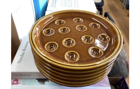 ASSIETTE ESCARGOT LOT DE 6